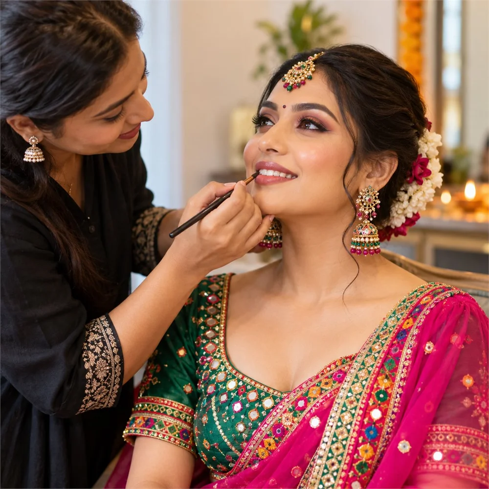 Festive makeup preparation